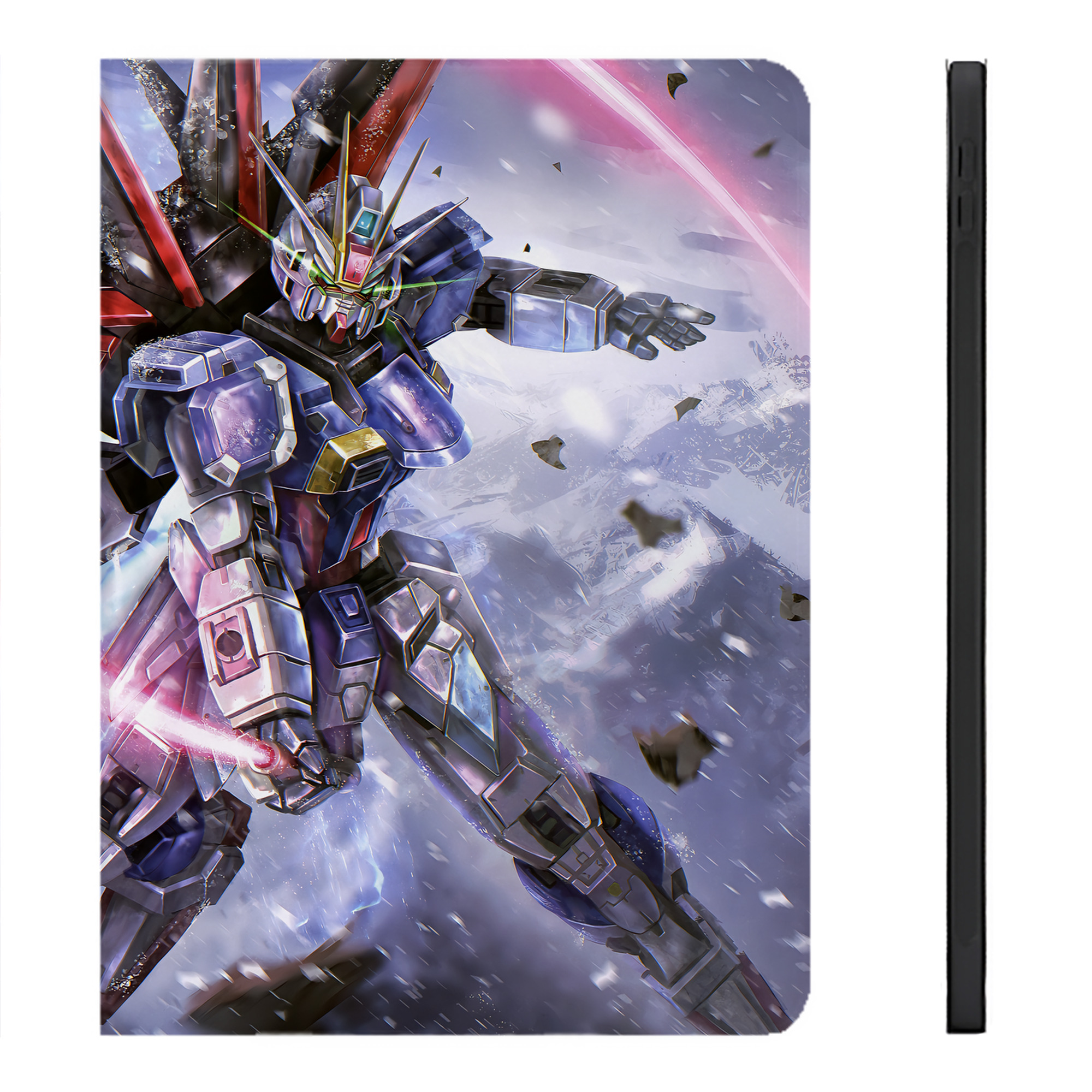 （画像用） 機動戦士ガンダム Mobile Suit Gundam IPadケース ペンホルダー付き ブックスタイルデザイン